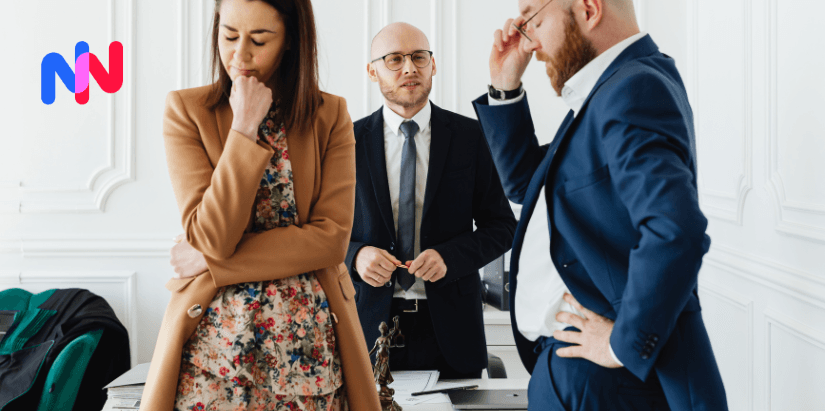 Deux personnes qui divorcent