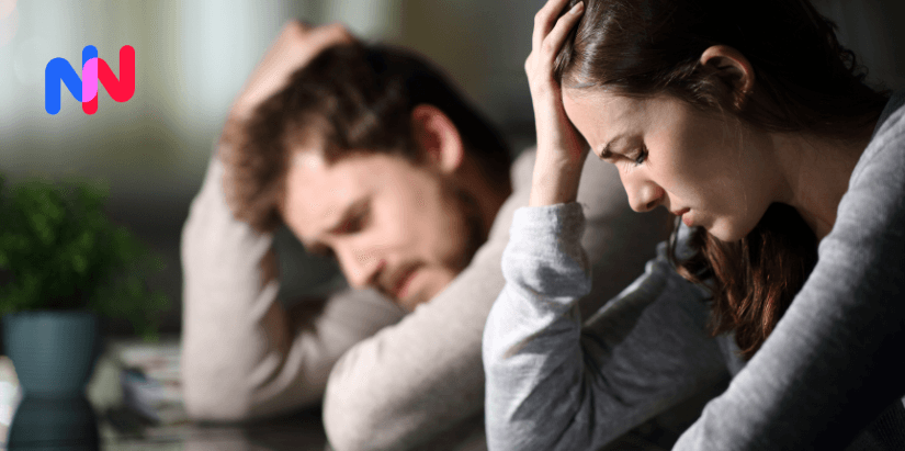 Deux personnes tristes