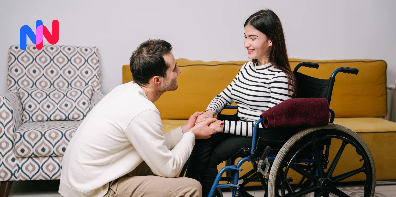 Parent qui aide son enfant de moins de 20 ans dans son handicap